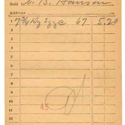 Receipt, 1920