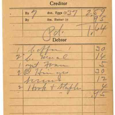 Receipt, 1919