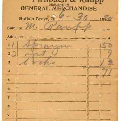 Receipt, 1920