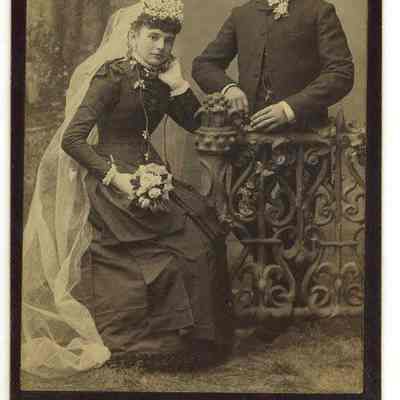 George Weidner and Clara Klein wedding portrait