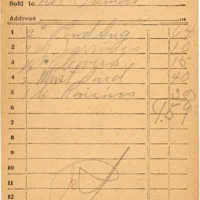 Receipt, 1920