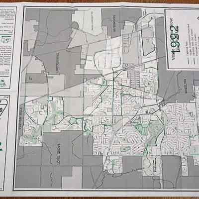 Village of Buffalo Grove 1992 Bike Path Map