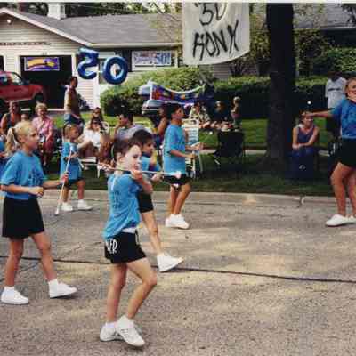 Buffalo Grove Days Parade baton twirlers