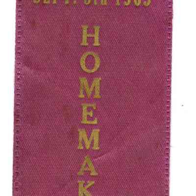 Buffalo Grove Day Homemaking Prize Ribbon