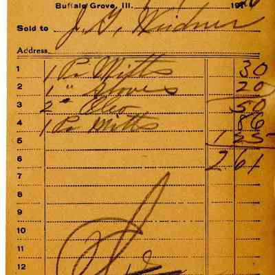 Receipt, 1920