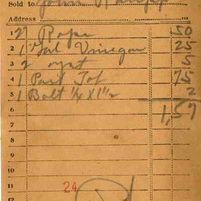 Receipt, 1919