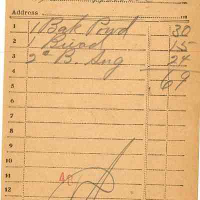 Receipt, 1919
