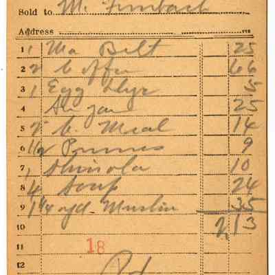 Receipt, 1919