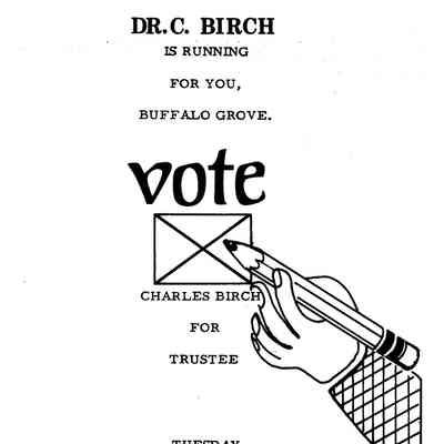 Dr. C. Birch Election Pamphlet 1981