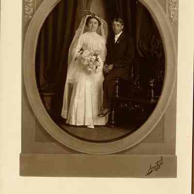 Andrew J. Firnbach and Mae (Maria Barbara) Raupp Wedding Portrait