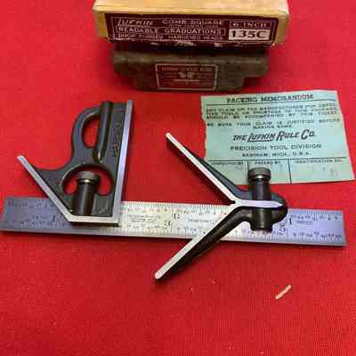 Combination Square w/Center Head 6 Inch Lufkin No. 135C