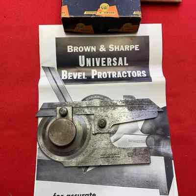 Protractor Universal Bevel B & S #496 6 inch