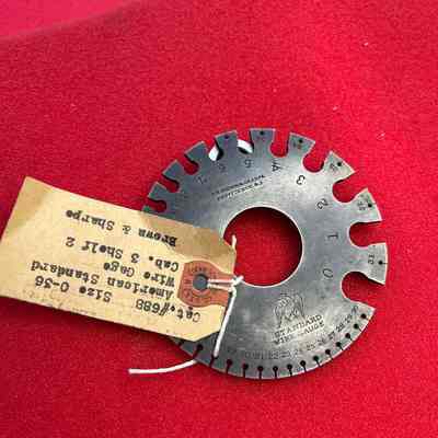 Wire Gauge American Standard J. R. Brown & Sharpe