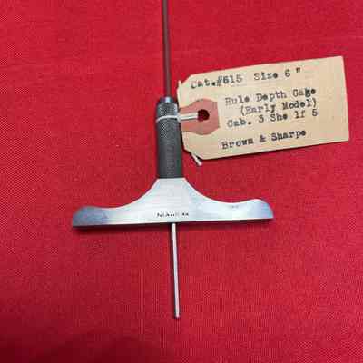 Depth Gage Rule (Early Model) B & S 6 Inch