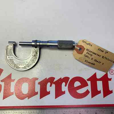 Slocomb Catalog #24 Micrometer w/Friction Stop