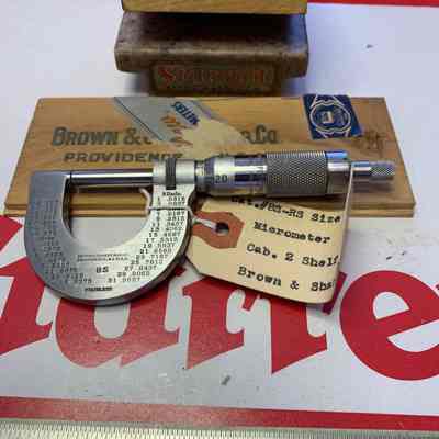 B & S Catalog #8S Micrometer Stainless w/RS