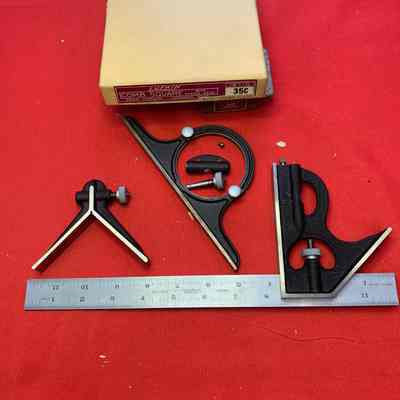 Combination Square w/ Center Head 12 Inch Lufkin No. 35C