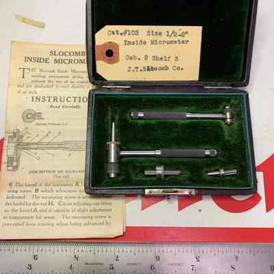 J. T. Slocomb Inside Micrometer 1/2-2" #103