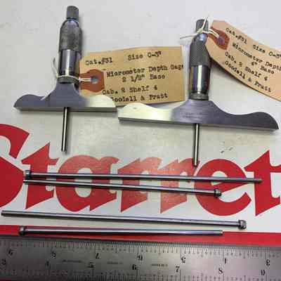 Goodell & Pratt Micrometer Depth Gauges Cat. #31