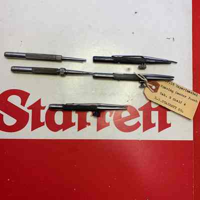 Nail Holder and Set #119 & Spacing Center Punch #118 Starrett