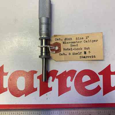 Catalog #263 Micrometer Caliper Head