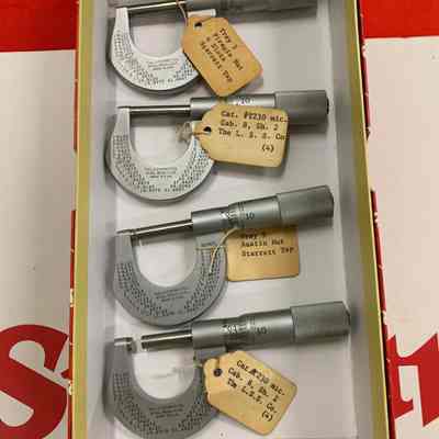Catalog #T230 Micrometers different Nuts (4)