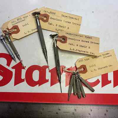 Screw Drivers Starrett Catalog #554, #555, XP, #556 Jewelers/Eye Glass
