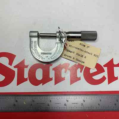 B & S Catalog #17 Micrometer (No Wooden Handle)