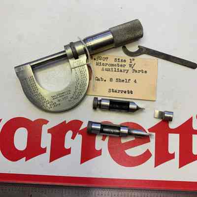 Catalog #207 Micrometer w/Auxiliary Parts