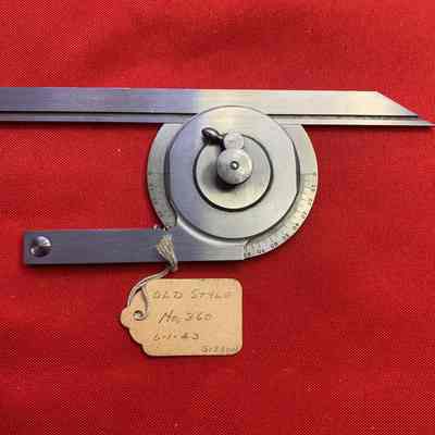 Protractor Universal Bevel Starrett No. 360 (Old Style)