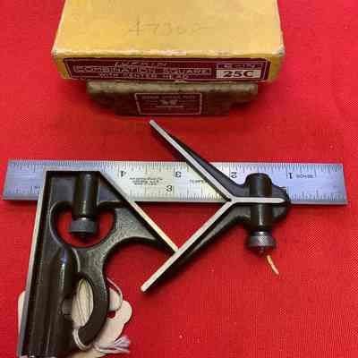 Combination Square with Center Head 6 Inch Lufkin No. 25C