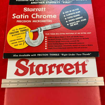 Advertising Starrett Micrometer