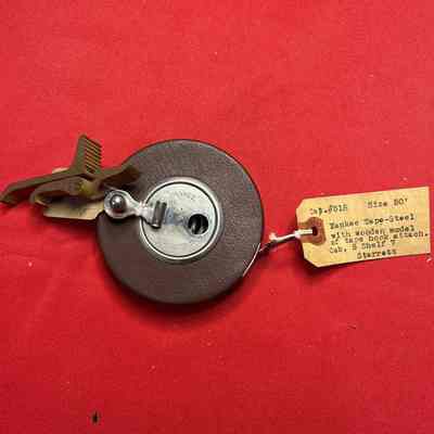 Tape Long Line w/Wooden Model of tape hook Attached Starrett Yankee No. 518 50 FT.