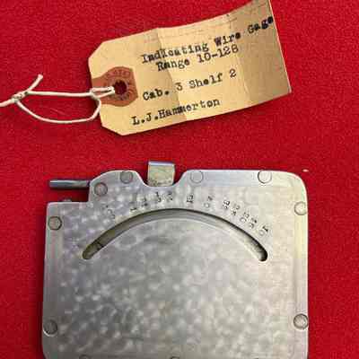 Wire Gage Indicating L. J. Hamerton
