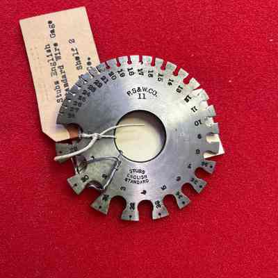 Wire Gauge Stubs English Standard P.S.&W. No. 11