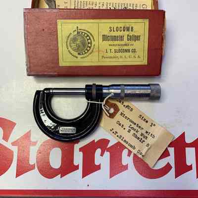 Slocomb Catalog #25 Micrometer w/Lock Nut