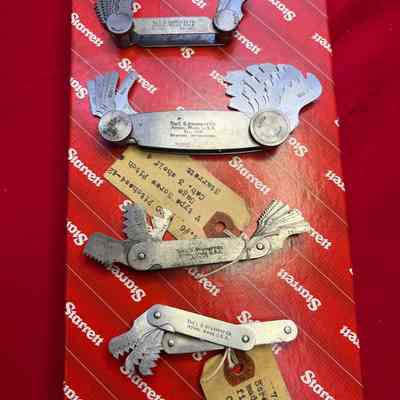 Screw Pitch Gages No. 156 Metric, No. 158, No. 6, Special