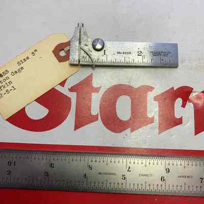 Caliper Slide Caliper Button Gage Lufkin #453B 3"