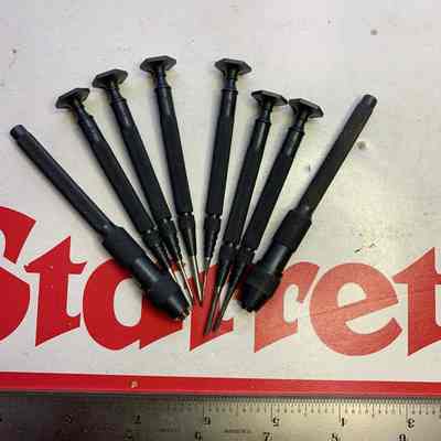 Screw Drivers Pin Vises w/Steam Oxidized Finish Starrett