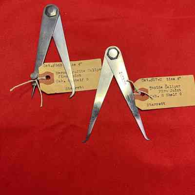 Calipers Inside & Hermaphrodite Starett No. 563 & No. 27H 4 Inch