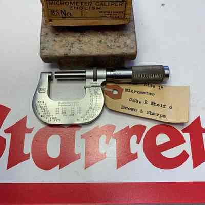 B & S Catalog #12 Micrometer