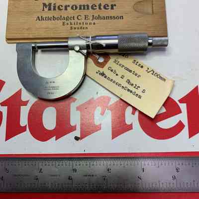Johansson Micrometer # 10 Sweden