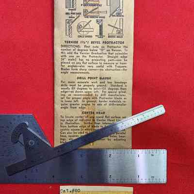 Protractor Combination Tool No. 60 E. P Johnson