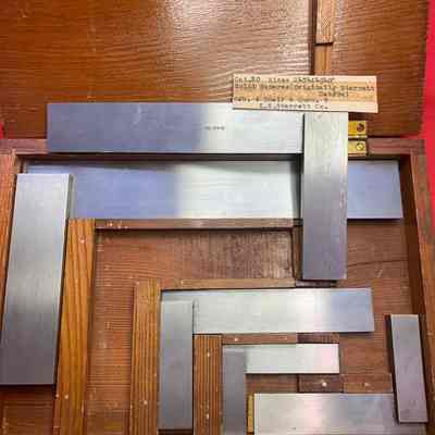 Square Starrett Hardened Solid Steel Squares No. 20 Set