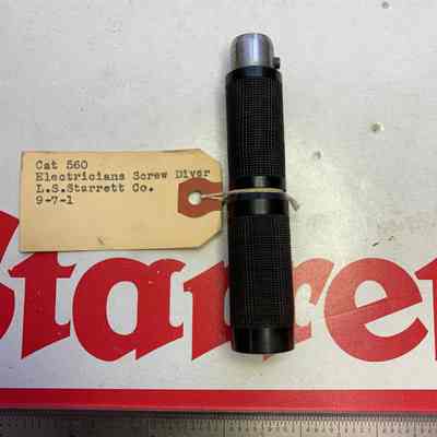 Screw Driver Starrett Catalog #560 Electricians