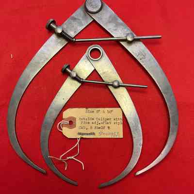 Calipers Outside w/Fine Adjust Flat Style Standard Tool 8 & 10 Inch