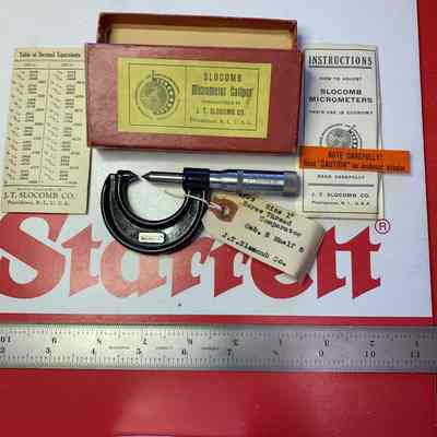 Slocomb Catalog #29 Micrometer Screw Thread Comparator