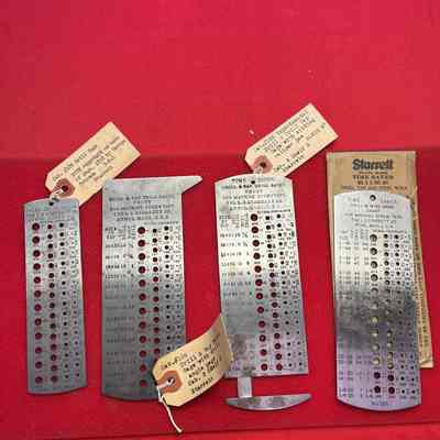 Steel Wire Gages Starrett No. 186 & No. 185 (3)