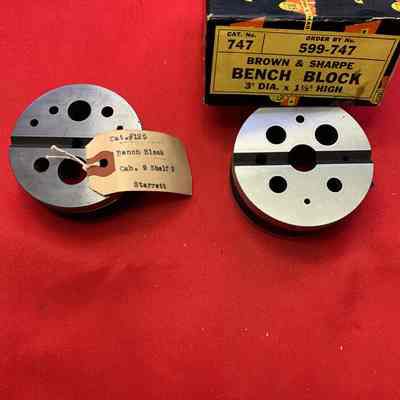 Bench Blocks Starrett #129; B & S #747