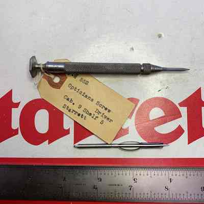 Screw Driver Starrett #552 Opticians w/holder attach. for Optician